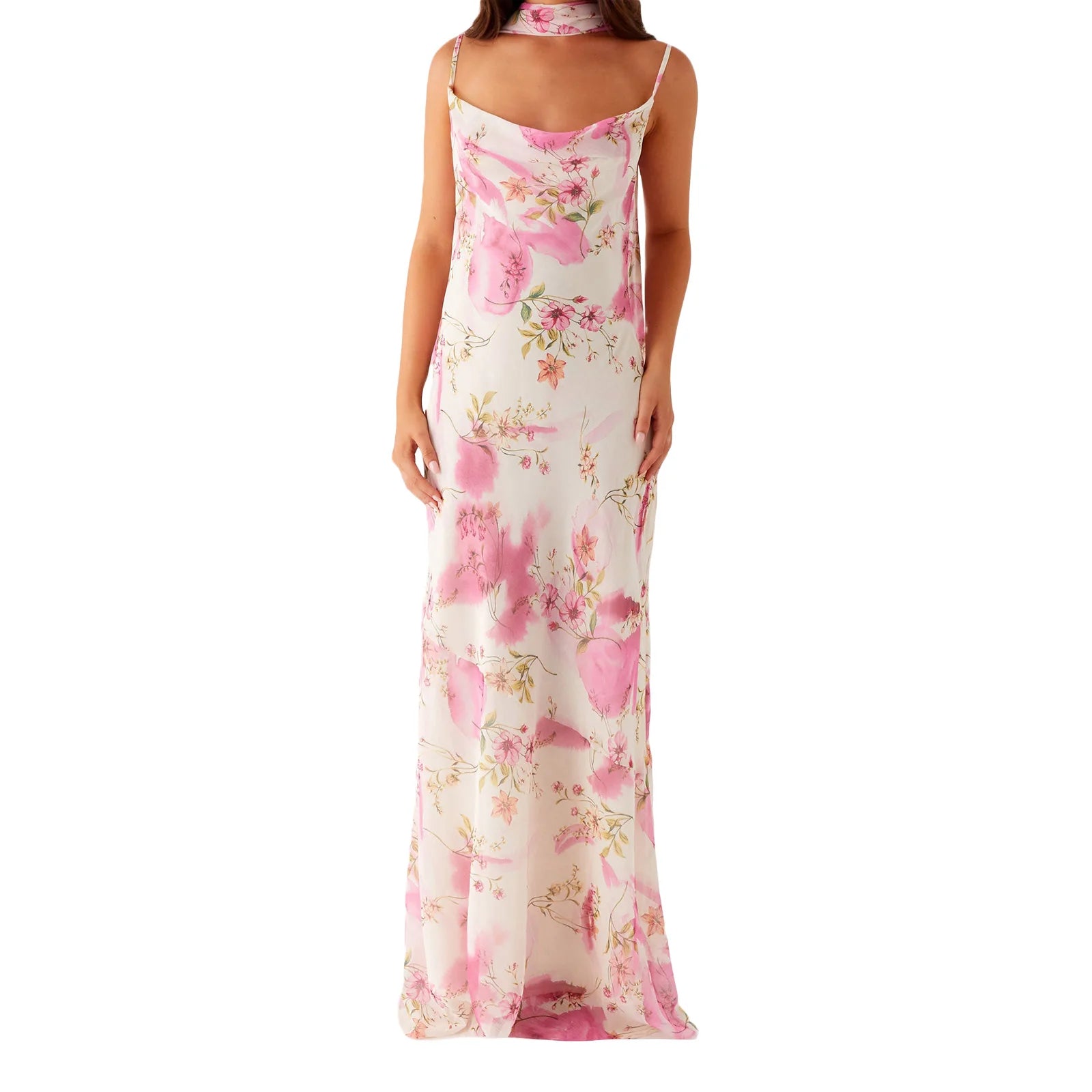 Cyflymder  Women s Boho Maxi Dress with Off-Shoulder Ruffle Sleeve and Floral Print Summer Beach Party Casual Dress with Matching Headband