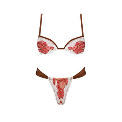 Cyflymder   Lace Bikini With Cover Up Swimwear Women Swimsuit Sexy Bikinis Female Retro Swim Suit Beachwear Bathingsuit Micro Biquini