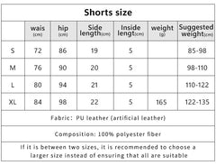 Cyflymder  Vintage Nightclub Sexy Low Waist Pu Leather Belt Ultra Shorts Boots Women's Fashionable Versatile Female Dressing Shorts