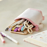 Cyflymder Creative Retractable pencil case school stationery Storage bag Kawaii Solid color Pen case cute pen holder gifts for kid pen bag