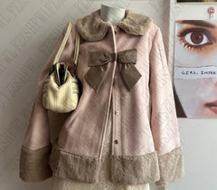 Cyflymder  Cute Lovely Y2K Sweet Woman's Kawaii Harajuku Clothing Coat Aesthetic Daily Surcoat Slim Classic Fashion Maiden Tide Cardigan