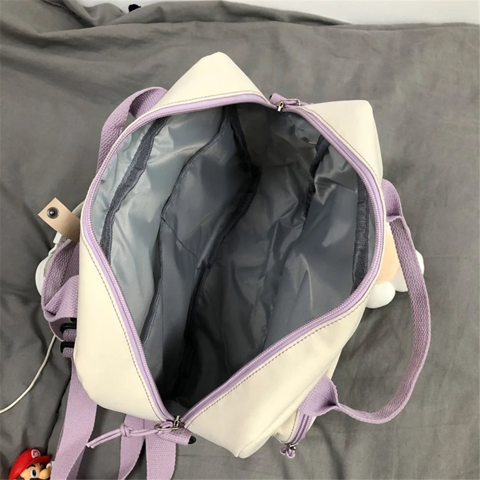 Cyflymder  Kawaii Backpack Women Back Pack Cute Mochila Japanese High School Girls Backpack School Bags for Teenage Girls Multi Pockets Sac