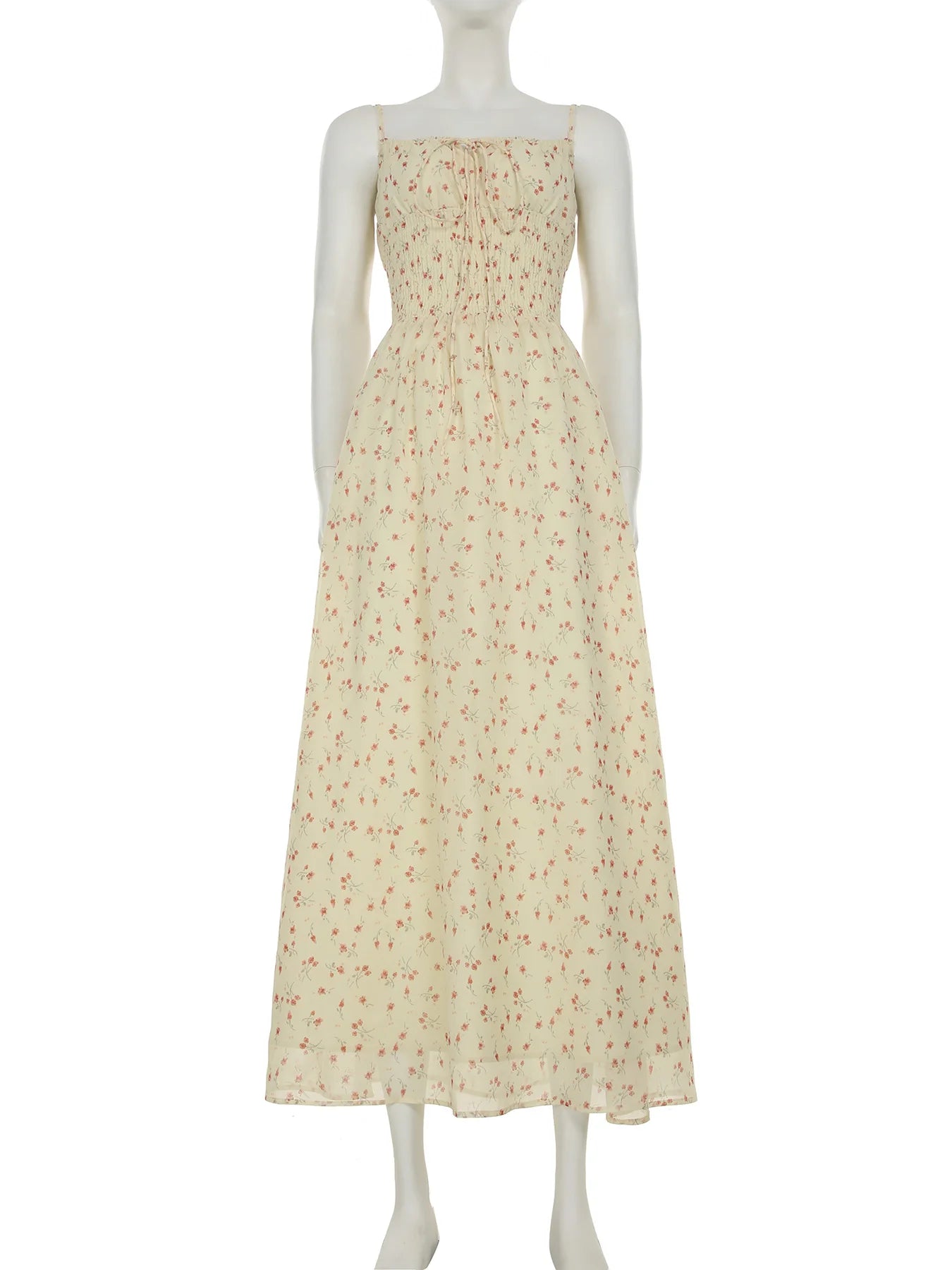 Cyflymder  Holiday Floral A-Line Dress Beach Style Slash Neck Sleevless Maxi Dresses For Women 2025 Summer Fashion Streetwear Lady