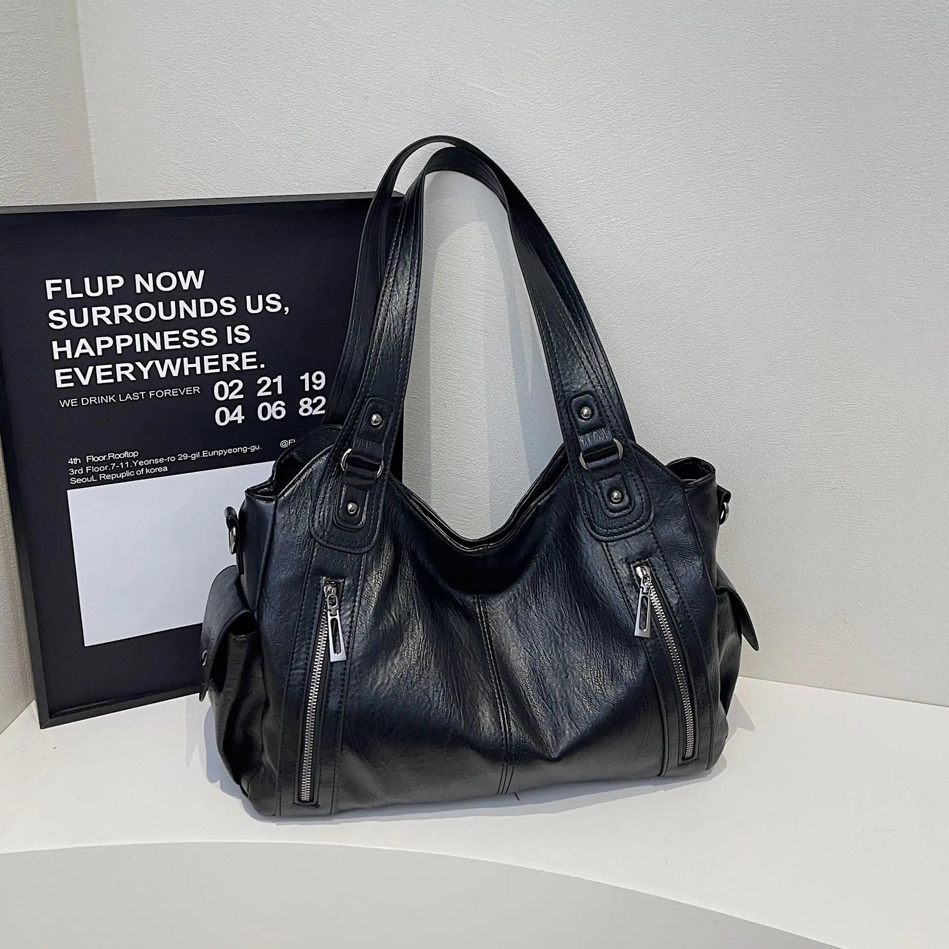Cyflymder  High Quality Women's Bag Shoulder Bag Versatile Casual Large Capacity Commuter Zipper Handbag Ladies Hand Bags Tote Bags