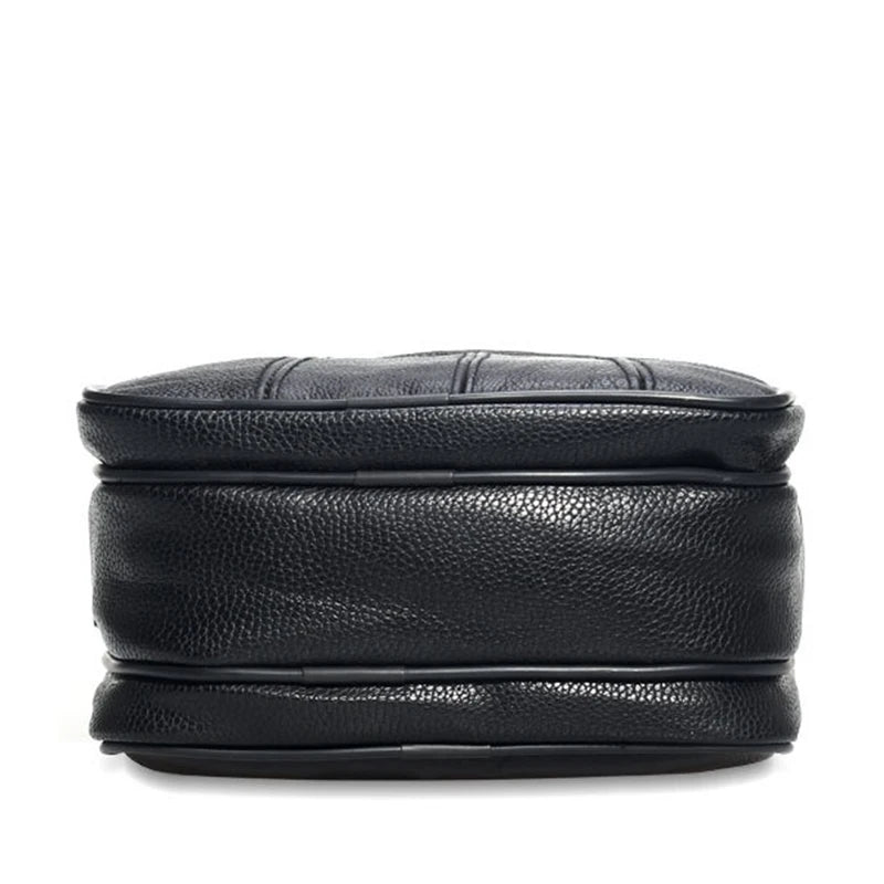 Cyflymder  Men Genuine Leather Shoulder Bag Male Cowhide Leather Handbags Men's Large Zipper Messenger Bag Travel Tablet Bag Tote