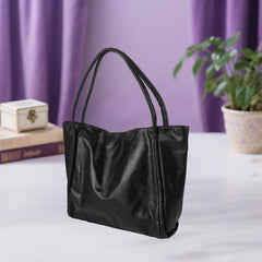 Cyflymder  Fashionable Women s Leather Tote Bag with Spacious Interior for Travel Shopping and Everyday Use - Stylish Shoulder Handbag