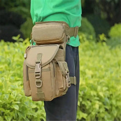 Cyflymder  Practical Camouflage Shoulder Crossbody Bags Outdoor Sports Multifunctional Men Leg Bag Accessories Travel Fishing Tackle