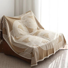 Cyflymder  European Knitted Summer Nap Air Conditioning Blanket Simple Bed End Towel for Hotels and Homestays Cozy Office Home Sofa Cover