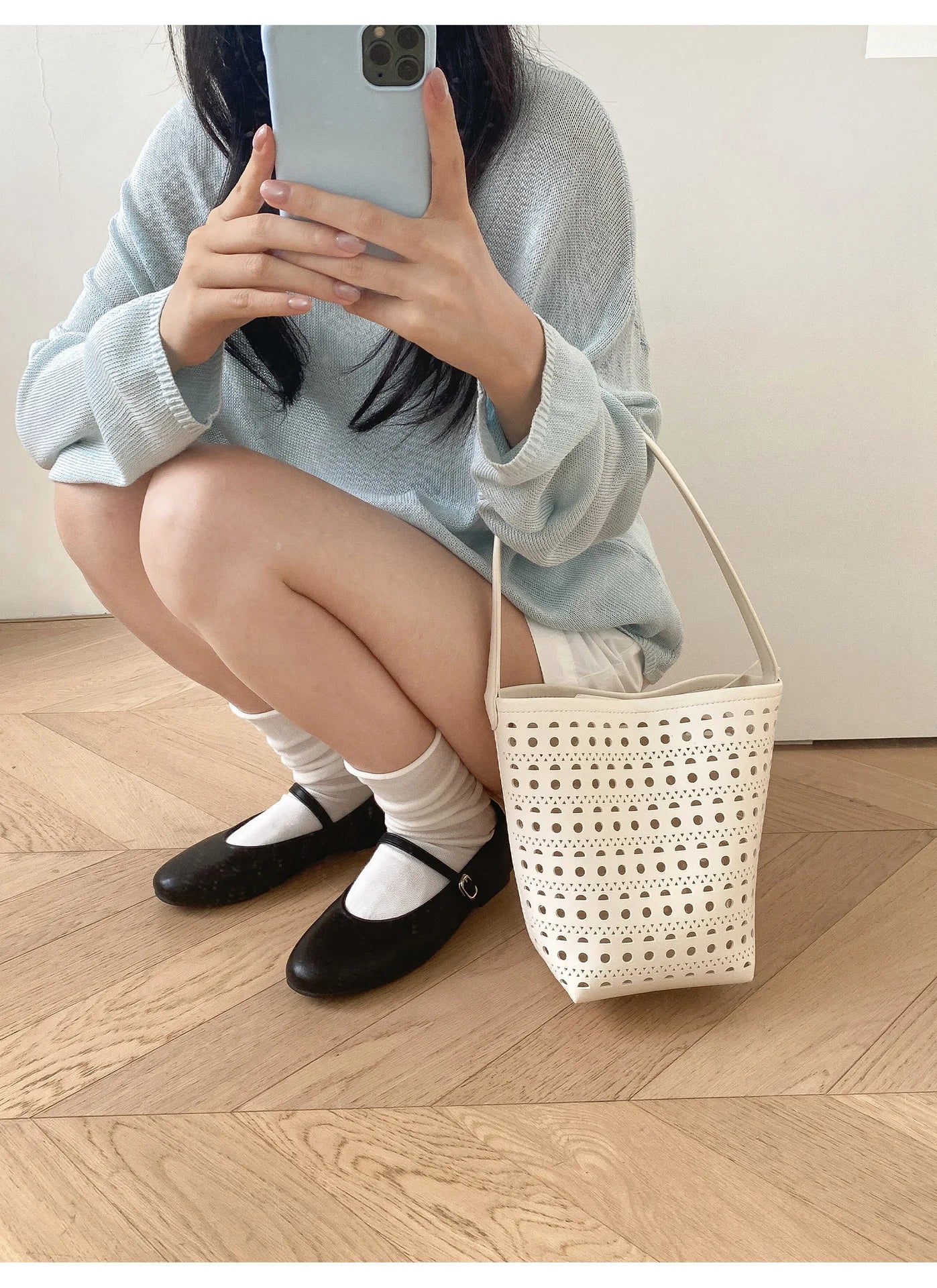 Cyflymder  Hollow Bucket bag for women handbag small Famous Brands PU leather female shoulder bag Ladies Totes Bag bolsa feminina