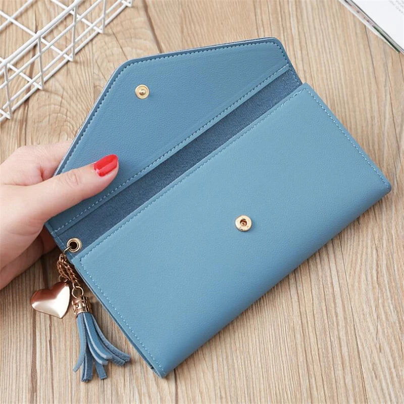 Cyflymder Brand Designer Short Coin Cluth Purses Leather Long Wallets Women's Luxury Female Phone Wallet Mini Credit Card Holder Money Bag