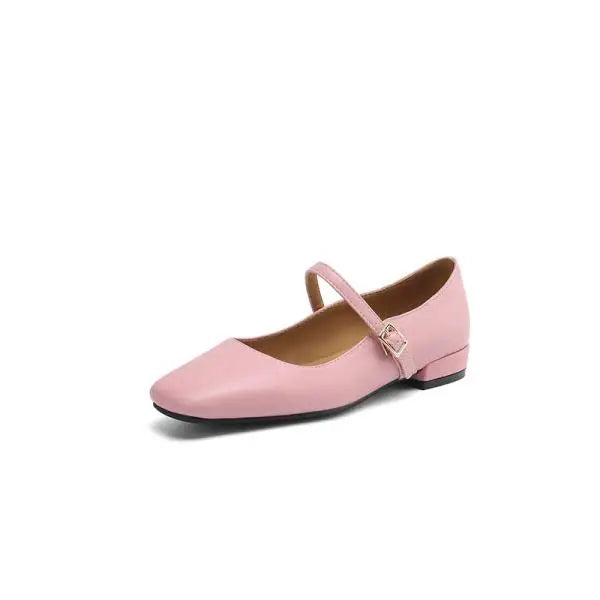 Cyflymder  Summer Shoes Ladies Low Heels Female Footwear Shallow Mouth Casual Sneaker Square Toe 2025 Dress Buckle Strap Leisure Spring Sol