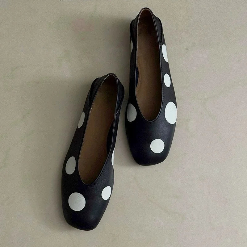 Cyflymder  Retro Womens Mary Jane Shoes Exquisite Soft Leather Casual Shoes for Woman Fashion Ballet Flat Shoe Designer Shoes Zapatos Mujer