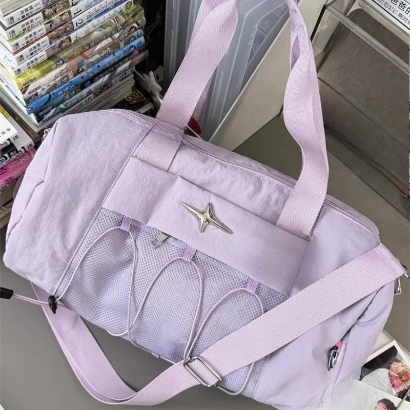 Cyflymder  Vintage Y2k Aesthetic Simple Gym Bags Women Casual Shoulder Underarm Bag Grunge All Match Trendy Handbags Crossbody Streetwear