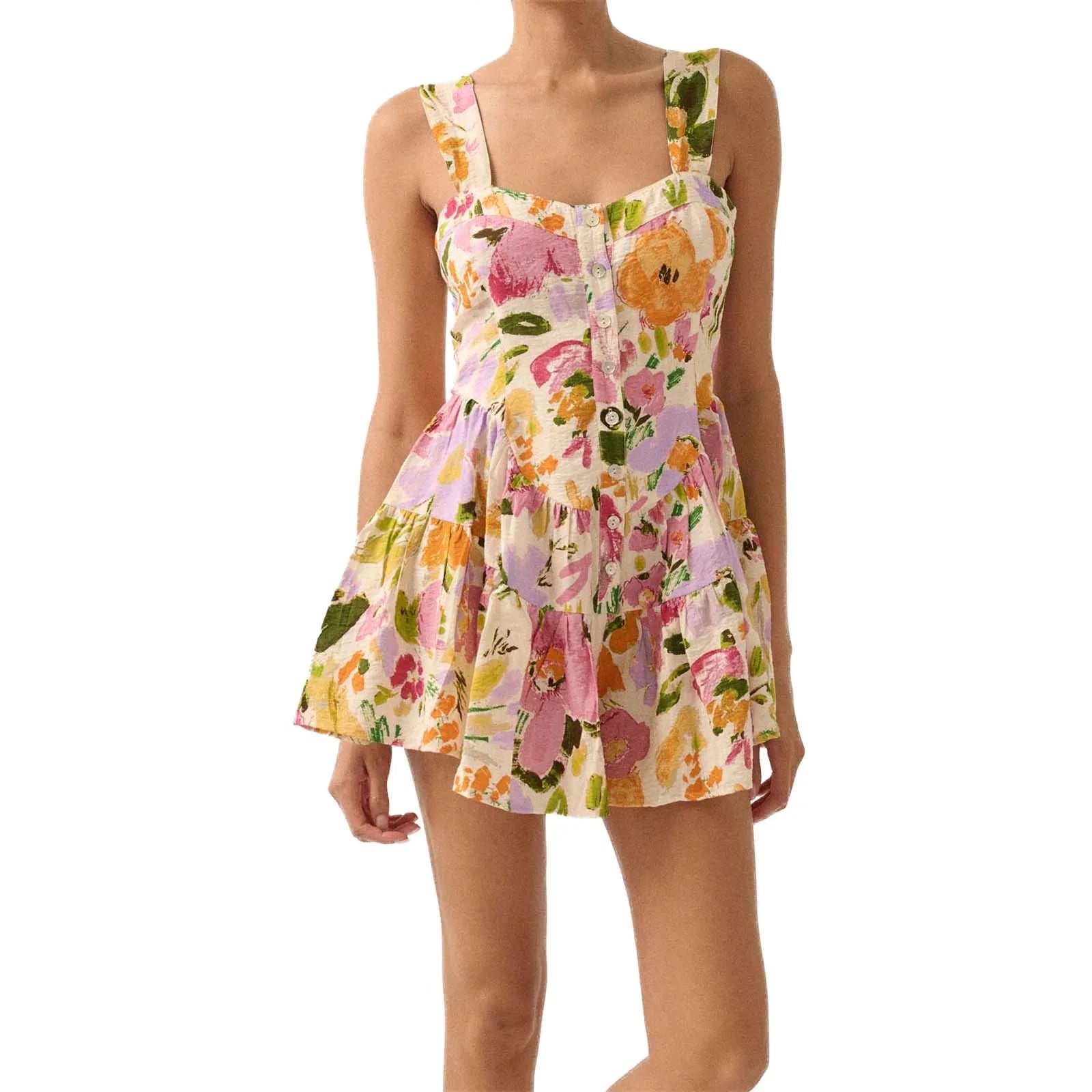 Cyflymder  Elegant V-Neck Lace Dress Sleeveless  Fit Cocktail Party Dress with Zipper Closure and Floral Embroidery