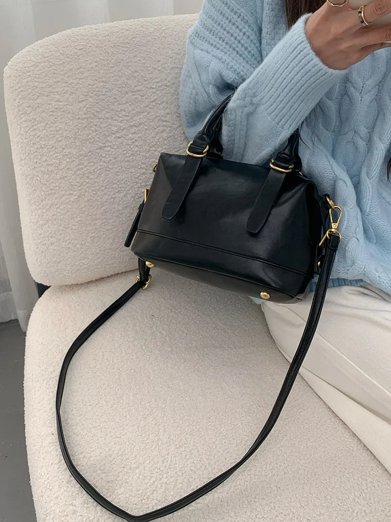 Cyflymder  Vintage Ladies Messenger Bag New Handbags for Women shoulder bags PU Leather Luxury Square Bag small totes bolsos