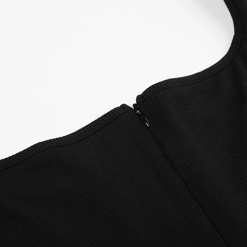 Cyflymder  Sporty Activewear Basic Solid Playsuits Sexy Slim Square Collar Short Sleeve Rompers Women Summer Fashion Streetwear