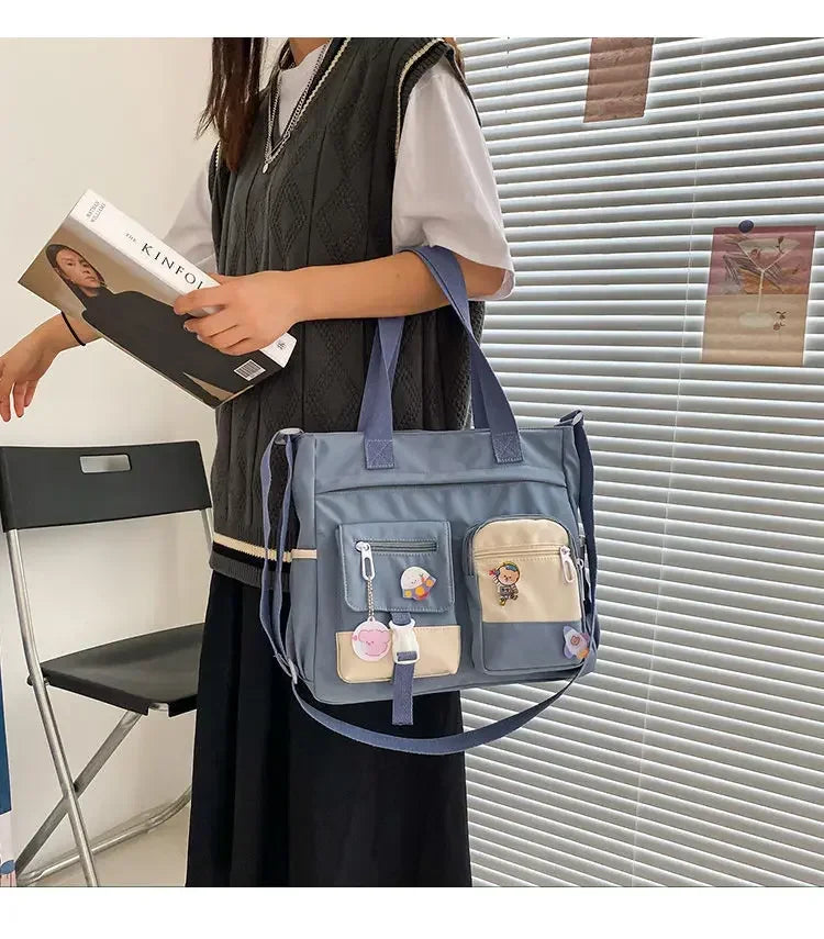 Cyflymder  Nylon Ladies Tote Messenger Bag Oxford Handbag Cross body Bags for Girls Satchels Waterproof Canvas Women Handbags Shoulder Bags