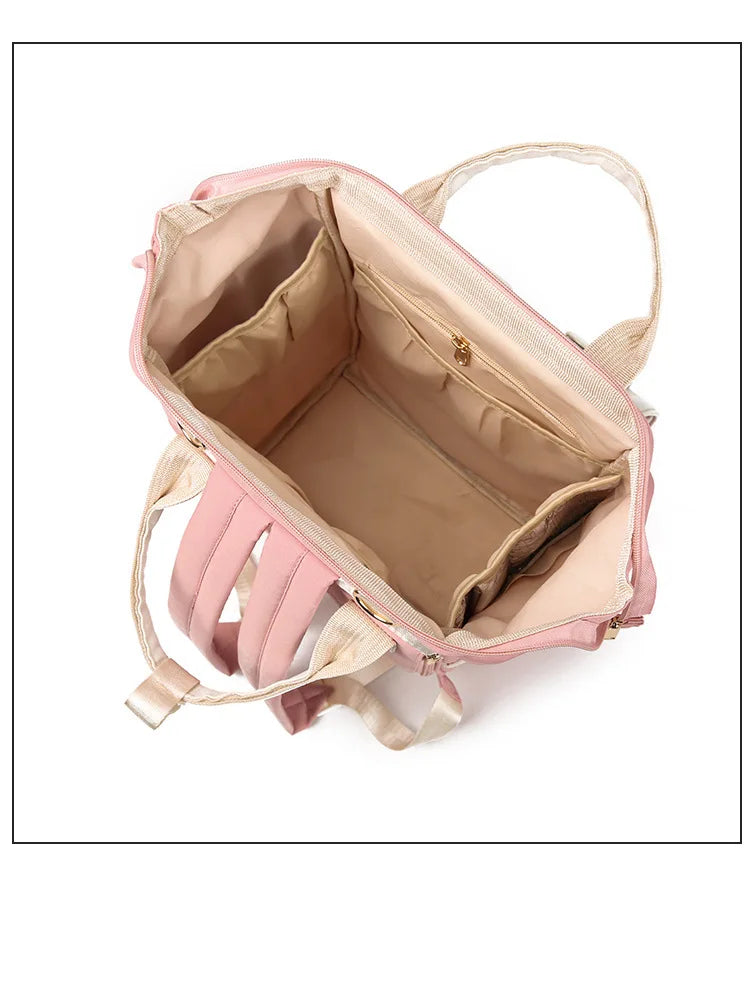 Cyflymder  Insulated Waterproof Mama Backpack - Large Capacity Nursing Bag for Women, Stylish Diaper Bag with Multi-Compartment & Thermal