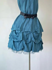 Cyflymder  Vintage Sleeveless Sweet Bow Bud Dress