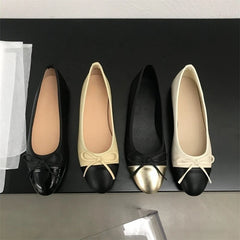 Cyflymder  New Spring Butterfly-knot Women Loafer Elegant Mix Colors Slip On Shoes Laides Comfort Soft Sole Ballet Flats Single Shoes