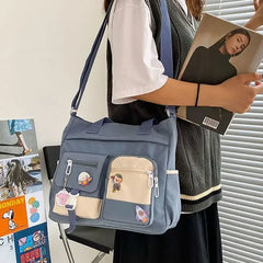 Cyflymder  Nylon Ladies Tote Messenger Bag Oxford Handbag Cross body Bags for Girls Satchels Waterproof Canvas Women Handbags Shoulder Bags