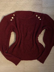 Cyflymder  Casual Fashion Sweater Aesthetic Women Hot Pullover Slim Vintage Y2K Clothing Soft Daily Classic Chic Solid Long Sleeve Knitwear