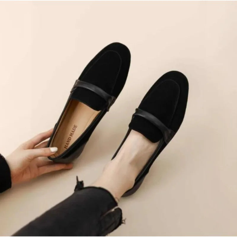 Cyflymder  Spring Autumn New Ladies Shoes Vintage Versatile Comfortable Loafers British Style Fashion Anti Slip Shoes Casual Women's Flats
