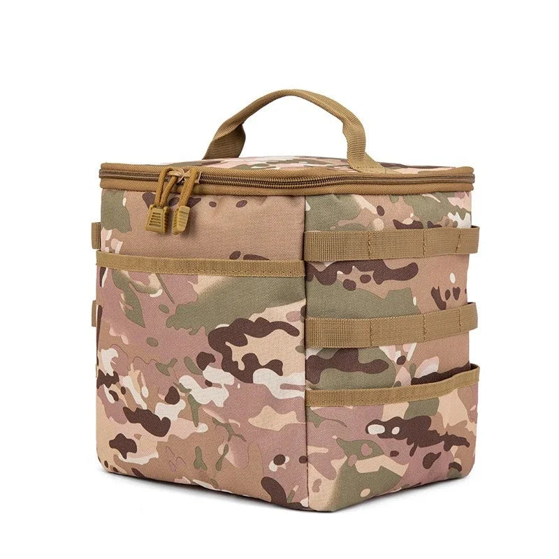 Cyflymder  Outdoor Camping Storage Bag Large Capacity Ground Nail Tool Gas Canister Picnic Cookware Utensils Kit Bag Outdoor Bag For Man