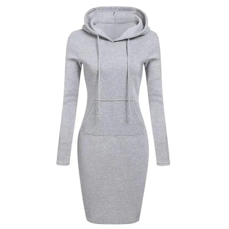 Cyflymder Ladies Dress Autumn Women Hooded Dresses Hoodies Women Sweatshirts Women Hoodies Dress Tops Ladies Clothing