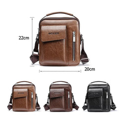 Cyflymder  Men Shoulder Bags Crossbody Bag Multi-function Men's Handbags Capacity PU Leather Bag For Male Messenger Bags Tote Bag
