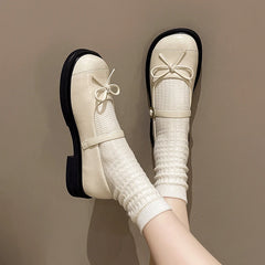 Cyflymder  Shoes Woman 2025 Modis Oxfords British Style Female Footwear All-Match New Cute Leather Preppy Dress Summer Fashion Mary Janes