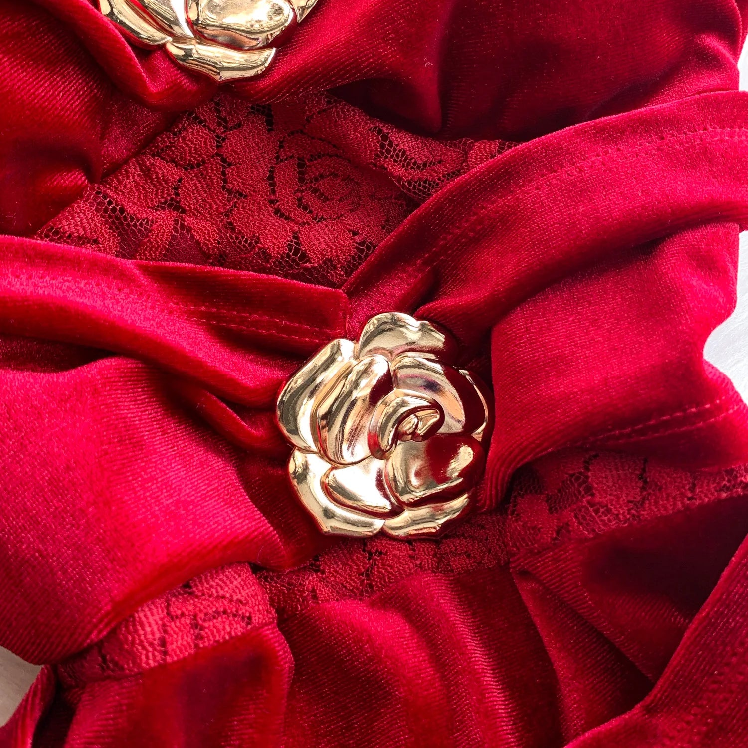 Cyflymder  Ele Velvet V-Ne Metal Flower Print Wrap Dr Women's Faion Autumn Long Dr High Waist A-Line Skirt No Sve