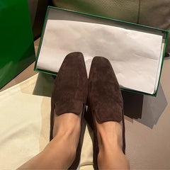 Cyflymder  Loafers Women's Comfortable Commuter Shoes Casual Flats Walking Fashion Schoenen Dames Sliders Square Head Flat Sho