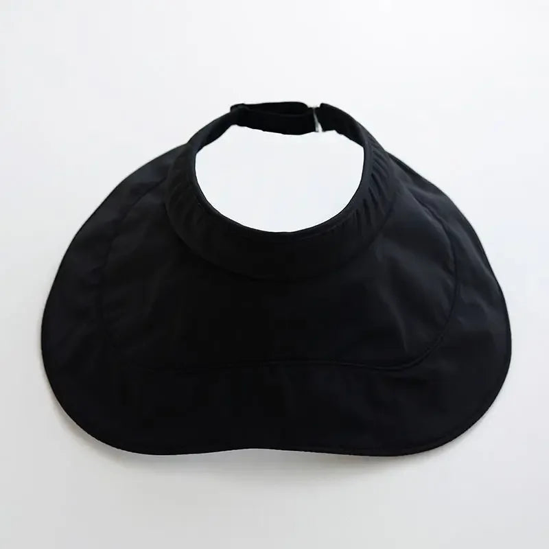 Cyflymder  New Hot Sale Of The Season Women's UV Protection Ice Silk Spring Summer No Brim Cap Breathable Egg Roll Design Anti Ultraviolet