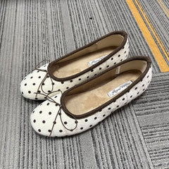 Cyflymder  Winter Female Round Toe Ladies Flat With Plush Shoes  New Autumn Butterfly-Knot Fashion Fur Flats Slip On Shoes For Women Ballet