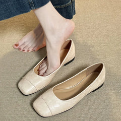 Cyflymder  Women Casual Soft Flat Shoes Spring and Autumn Breathable Comfortable Shoes Fashion Solid Color Loafers Slip-on Women Shoes