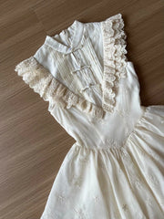 Cyflymder  Sweet Vintage White Lace Women Dress Y2k Sleeveless Embroidery Slim Princess Summer Dress Harajuku Female Retro Party Outfit New