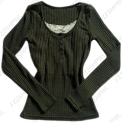Cyflymder  Cute Fashion Unique Y2k Long sleeve Top Solid color Streetwear High street Classic Minimalist Knitt Chic CozyFit Knitwear
