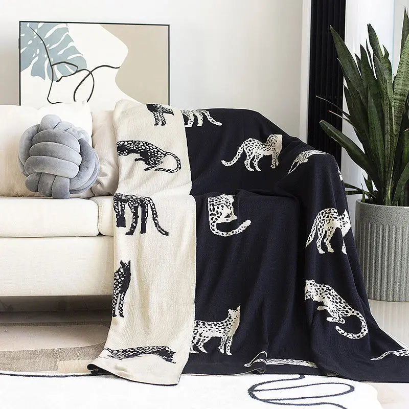 Cyflymder  European Knitted Summer Nap Air Conditioning Blanket Simple Bed End Towel for Hotels and Homestays Cozy Office Home Sofa Cover