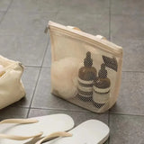 Cyflymder Mesh Makeup Toiletry Storage Bags Handbags Portable Travel Washing Body Shower Tools Organizer Hanging Cosmetic Organizer Pouch