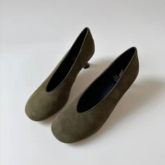 Cyflymder  Fashionable Hot Selling Sexy Banquet High Heels Women Spring/Autumn New Round Head Thin Heel Comfortable Casual Single Shoes