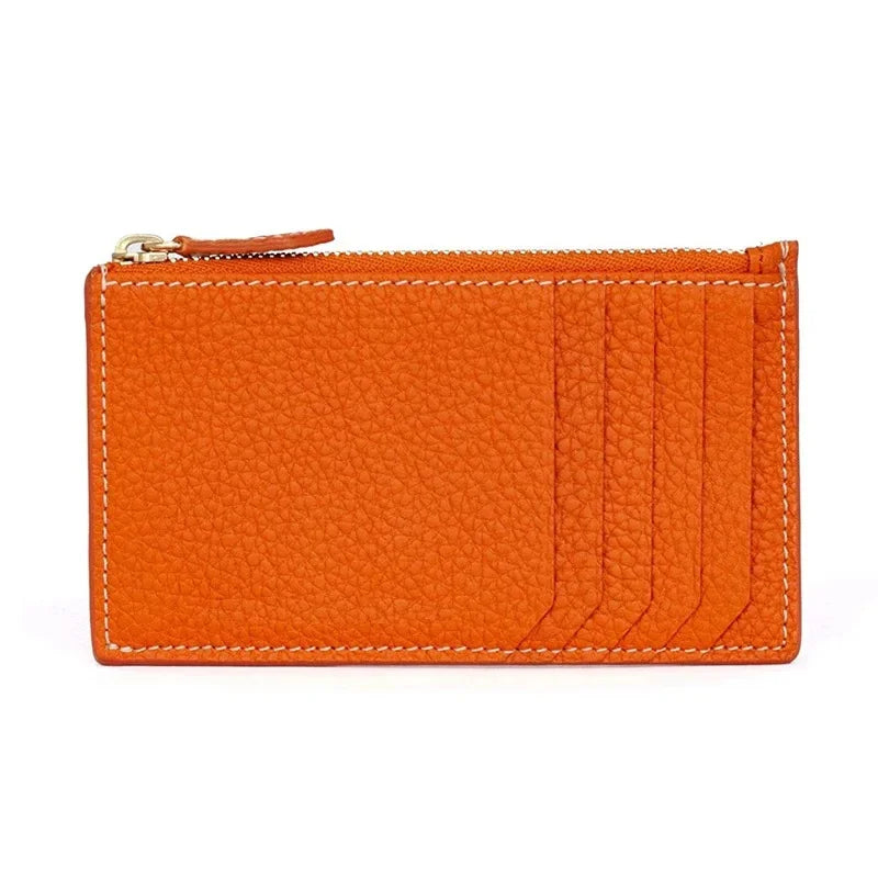 Cyflymder  Ultra-Thin Leather Coin Purse Short Size Simple Design New Women's Card Holder Wallet from Japan RuiTeng Brand Quality Assured