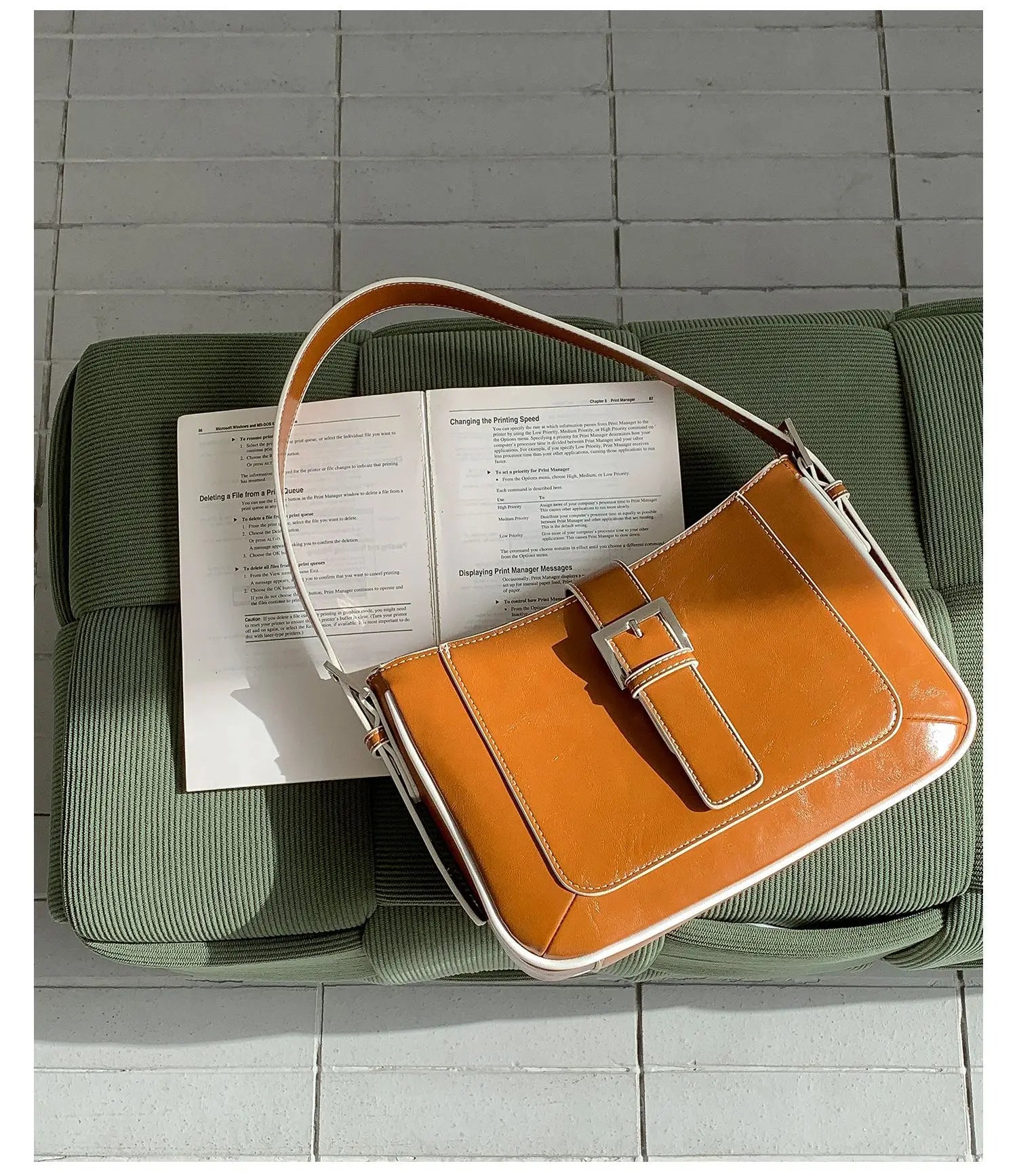 Cyflymder  Trendy Fashion Simple Vintage Mini Square Bags Korean Office Lady All Match Underarm Bag Women Y2k Aesthetic Shoulder Handbags