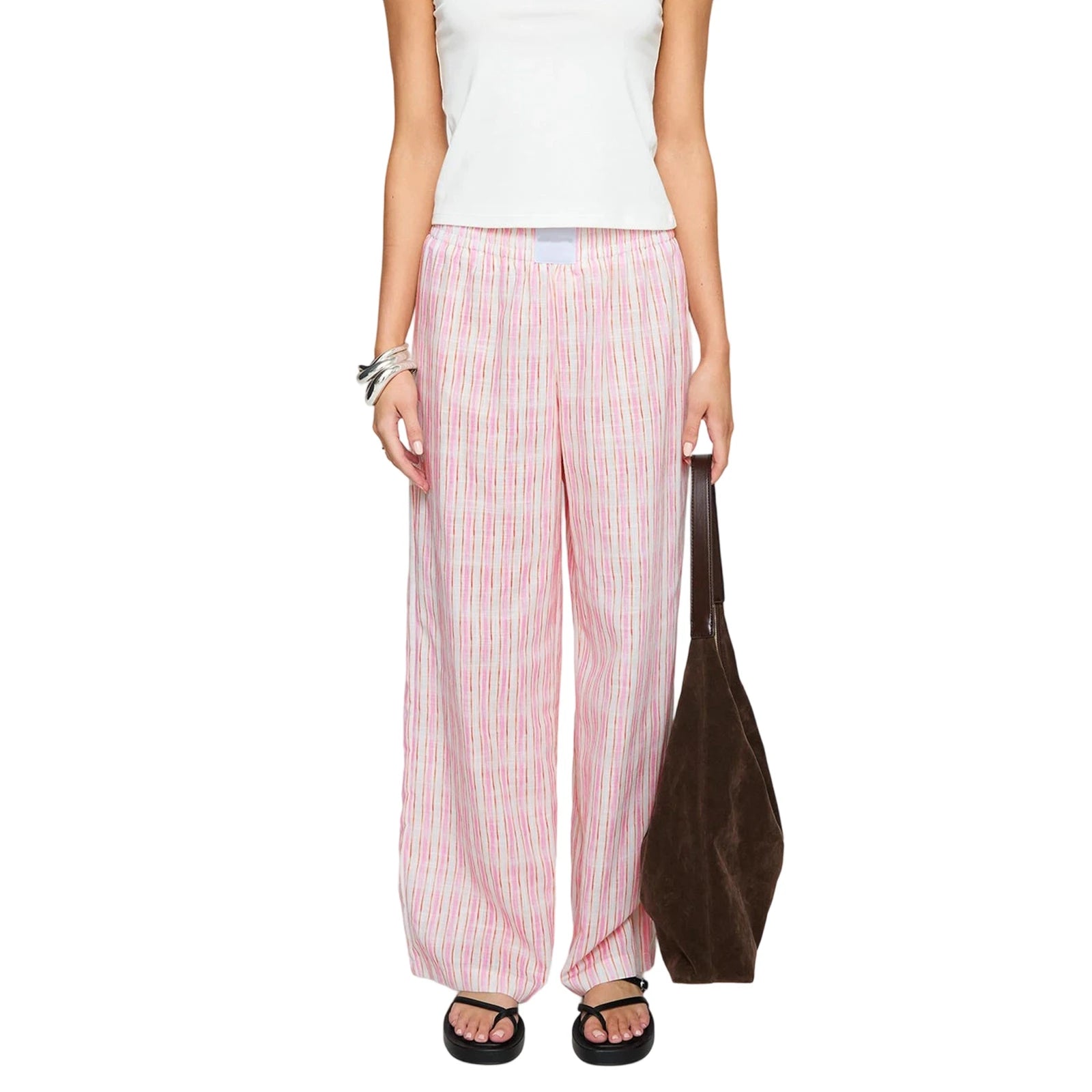 Cyflymder  Women s Plaid Print Relaxed Fit Pants with Adjustable Drawstring Waistband for Versatile Styling Options Throughout the Year