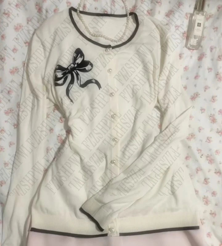 Cyflymder  Cute Woman Solid Clothing Tide Tee Casual Cardigan Vintage Y2K Daily Slim Long Sleeve Lovely 90s Harajuku Classic Aesthetic Tops