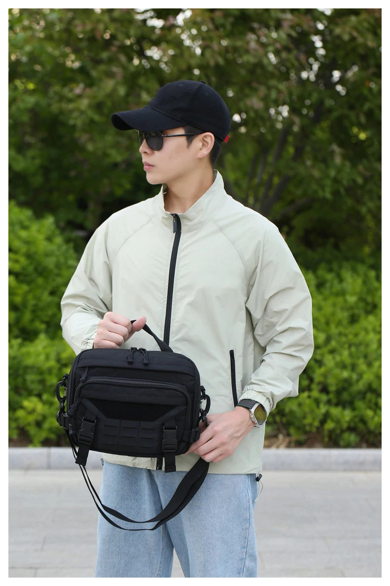 Cyflymder  Tactical Climbing Bag Molle Large Messenger Outdoor Travel Sports Commuting Camping Shoulder Crossbody Bags Weekend Trip Handbag