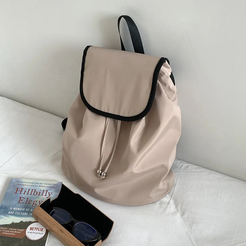 Cyflymder  Korean Women Backpacks Vintage Y2k Aesthetic Streetwear Schoolbag Casual All Match Simple Backpack for College Students