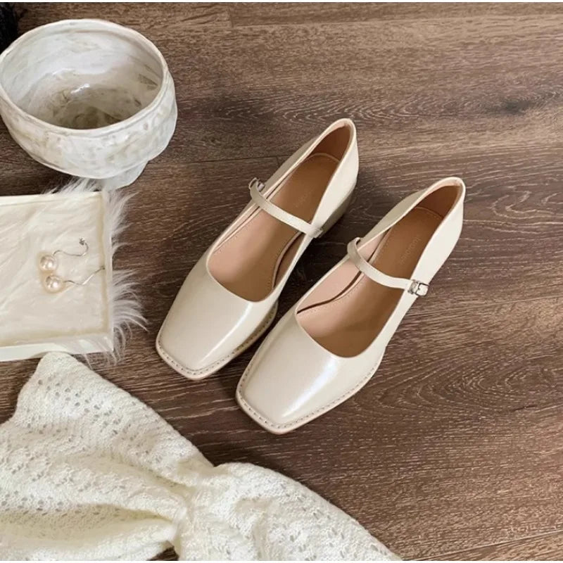 Cyflymder  High Quality Women Pumps Shoes Fashion Ankle Strap Ladies Shallow Dress Mary Jane Shoes Female Elegant High Heel Footwear