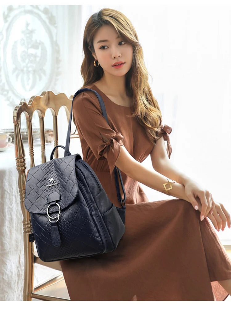 Cyflymder  Luxury Women Backpacks for Girls Casual Daypack Vintage Backpack School Bags for Girls Rucksack Mochila Sac A Dos