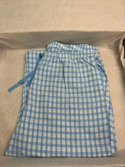 Cyflymder  Sweet Blue Plaid Straight Pants Women Summer Chic Drawstring Low Waist Trousers Female Preppy Style Cozy Cotton Long Pant Y2K